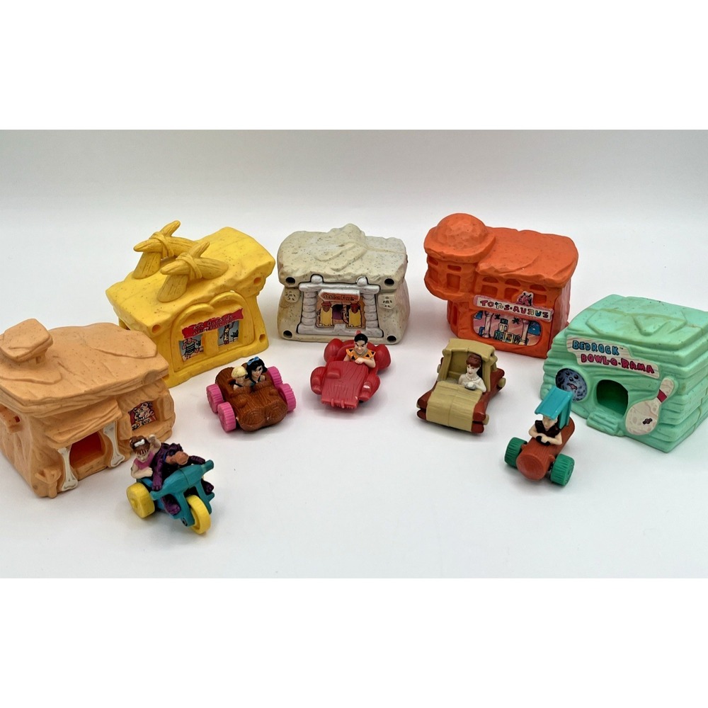 The Flintstones 1993 McDonald's Happy Meal Toys Complete Set Vintage Collectible